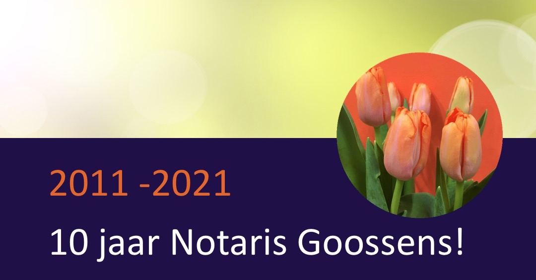 10 jaar Notaris Goossens!